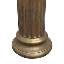 Load image into Gallery viewer, Pair of Bronze Finish Ceramic Fluted Columns – Decorative Pedestals, English
