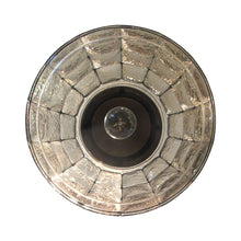 Load image into Gallery viewer, 1960s Glashütte Limburg Pendant Light with Textured Glass Dome, German
