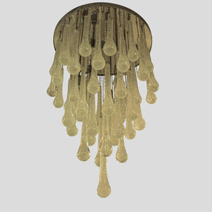 Murano drops shapes blown ceiling light