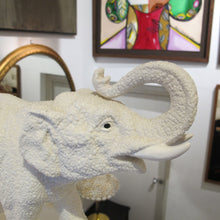 Load image into Gallery viewer, Vintage White Ceramic Elephant – Sèvres, French 1950
