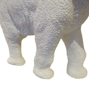 Vintage White Ceramic Elephant – Sèvres, French 1950