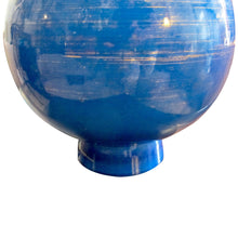 Load image into Gallery viewer, Vintage Blue Ceramic Lamp – Signed L. Drummer, French 1970s
