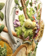 Load image into Gallery viewer, French Plaster  Pediment, Hand-Painted Harvest Design, 1960s
