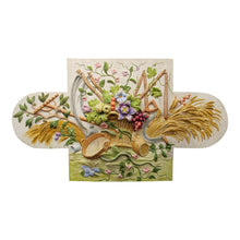 Load image into Gallery viewer, French Plaster  Pediment, Hand-Painted Harvest Design, 1960s
