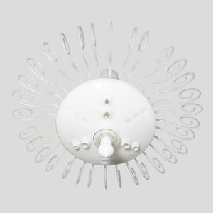 A large Murano Lattimo ceiling light