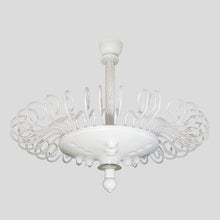 Load image into Gallery viewer, A large Murano Lattimo ceiling light
