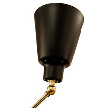 Load image into Gallery viewer, Star Five Ceiling light Black and Brass
