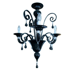 Three arms Venetian chandelier