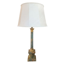 Load image into Gallery viewer, Single French 1950s Blue Marble Table Lamp
