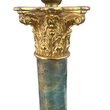 Load image into Gallery viewer, Single French 1950s Blue Marble Table Lamp
