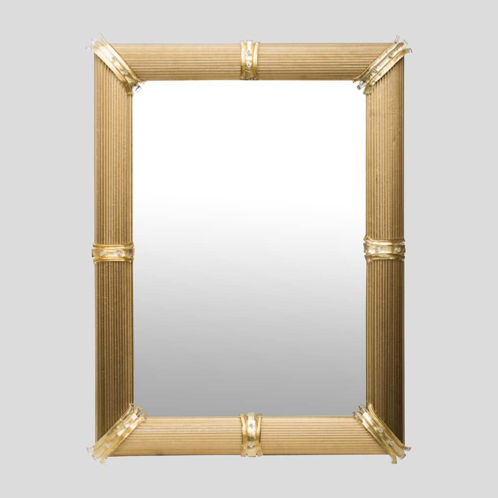 Murano glass Gold Venetian Rigatello Mirror