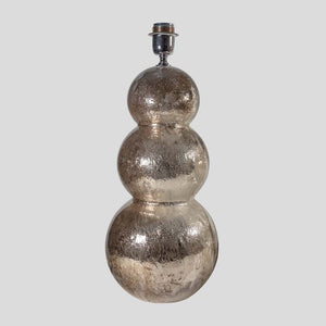 Pair of Vintage Silver Mirrored Murano table lamps