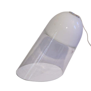 White and clear glass Vistosi table lamp