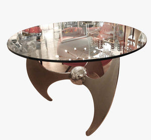 Propeller table Italian design by Luciano Campanini