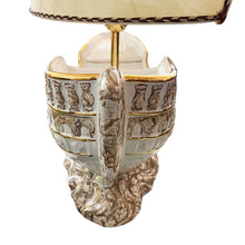 Load image into Gallery viewer, Large Italian 1970s Galleon Table Lamp With Parchment Sail Shades

