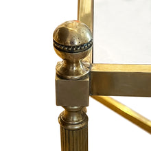 Load image into Gallery viewer, Pair of French Midcentury Low Single Tier Side Tables with Eglomise Glass
