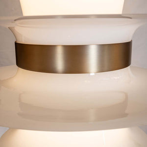 Large Space age suspension lighting fixture