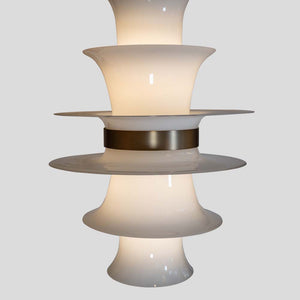 Large Space age suspension lighting fixture