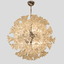 Load image into Gallery viewer, Venini Esprit clear and silver glass ceiling light
