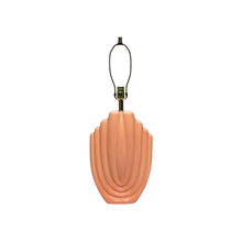 Load image into Gallery viewer, 1980s Salmon Pink Ceramic Table Lamp
