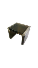 Load image into Gallery viewer, Gallotti &amp; Radice ‘Tris’ T35 Smoked Glass Nesting Tables
