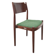 Load image into Gallery viewer, Set of 6 Danish Teak Dining Chairs in Green Bouclé, 1960s
