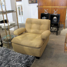 Load image into Gallery viewer, Pair of Vintage French Armchairs in Yellow Upholstery
