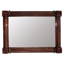 Load image into Gallery viewer, English, William IV Large Rectangular Mahogany Overmantel Mirror
