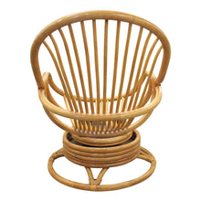 Load image into Gallery viewer, Mid-Century French Bamboo Lounge Chairs with Swivel Rocking Bases
