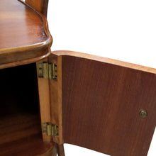Load image into Gallery viewer, Pair of 1950s Scandinavian Bedside Tables with Glass Shelves
