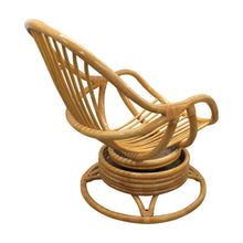Load image into Gallery viewer, Mid-Century French Bamboo Lounge Chairs with Swivel Rocking Bases

