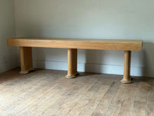 Load image into Gallery viewer, C1930 A Fine Pair of English Art Deco Oak Consoles / Serving Tables
