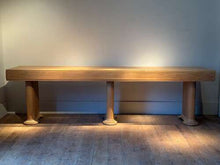 Load image into Gallery viewer, C1930 A Fine Pair of English Art Deco Oak Consoles / Serving Tables
