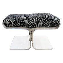 Load image into Gallery viewer, Pair of American Perspex Stools with Zebra Cushions, 1970s
