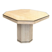 Load image into Gallery viewer, Pair of Vintage Travertine Tables by Willy Rizzo for Jean Charles, 1970s
