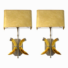 Load image into Gallery viewer, 1970s English Pair of Tusks Wall Light In the Style of Anthony Redmile
