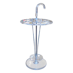 1970s French Perspex & Chrome Umbrella Stand