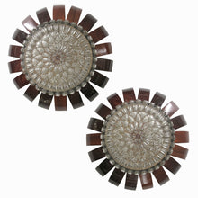 Load image into Gallery viewer, Pair of French 1960s Wall Sconces/Plafonniers with Textured Glass Shades
