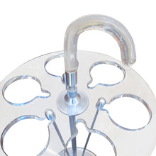 Load image into Gallery viewer, 1970s French Perspex &amp; Chrome Umbrella Stand
