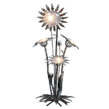 Load image into Gallery viewer, Extra Large Sculptural Wrought Iron Floor Lamp with Frosted Glass, 1970s/80s
