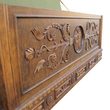 Load image into Gallery viewer, Mid-century Swedish Bench - Coffer - Blanket Box with Carvings
