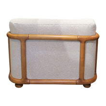 Load image into Gallery viewer, 1960s Large Pair of Armchairs with Curved Teak Frame, German
