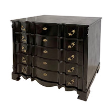 Load image into Gallery viewer, Louis XIV-Style Black French Polished Chest of Drawers, French, 1950s
