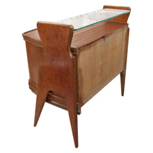 Load image into Gallery viewer, Pair of 1950s Scandinavian Bedside Tables with Glass Shelves
