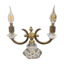 Load image into Gallery viewer, Pair of 1940s French Art Deco De Sèvres Crystal Table Lamps
