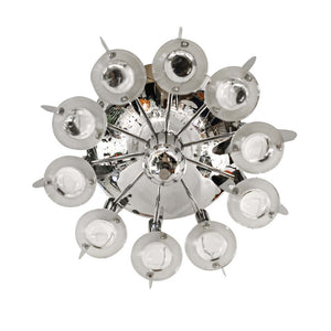 Flash mount ceiling light by Gaetano Sciolari, 1970s