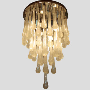 Murano drops shapes blown ceiling light