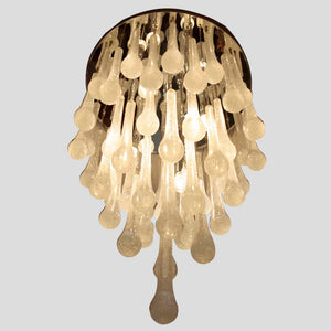 Murano drops shapes blown ceiling light