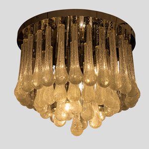 Murano drops shapes blown ceiling light