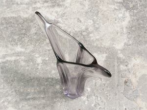 1950s Czech Art Glass Crystal Vase